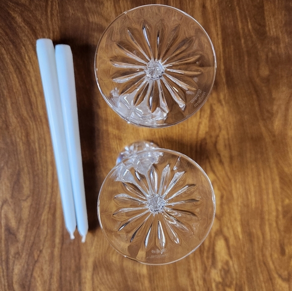 Vintage Waterford Candlestick Holders Set Of 2 - Picture 6 of 8
